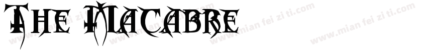 The Macabre字体转换